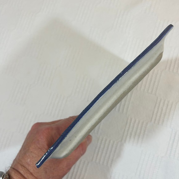 Stoneware Blue Crab Plate The Poddery Mathews VA 7.75" x 7.75" - Picture 8 of 9